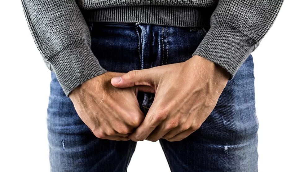 Pain between the legs with prostatitis