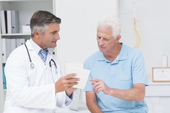 the doctor prescribes treatment for chronic prostatitis